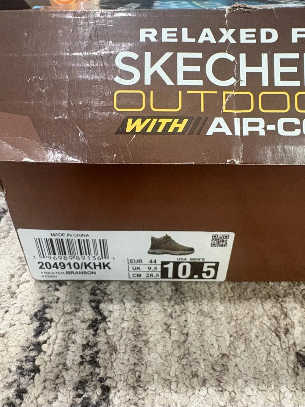 SKECHERS RICKTER BRANSON MEN’S WATERPROOF HIKING BOOT